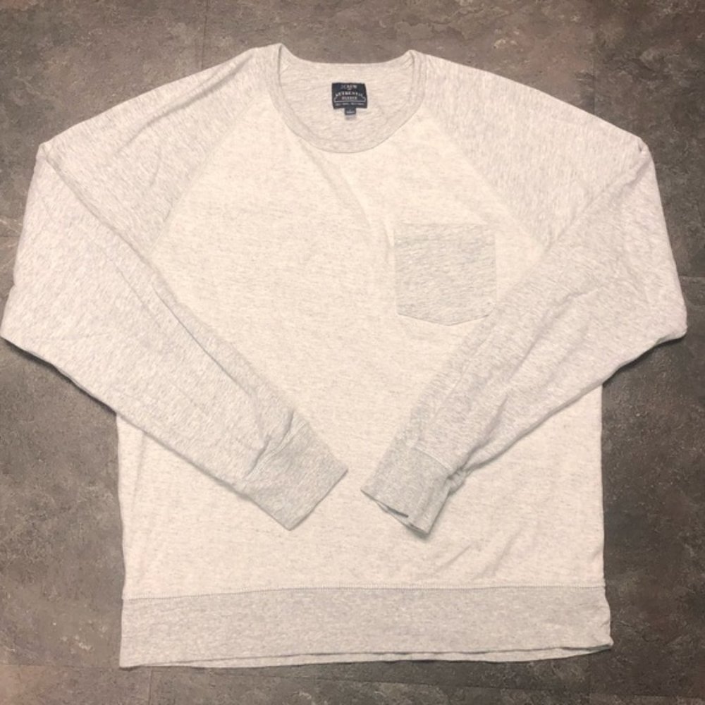 J. Crew men’s Two Tone Long sleeve/crewneck
